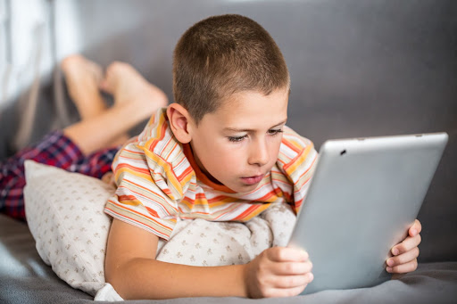 child using a tablet